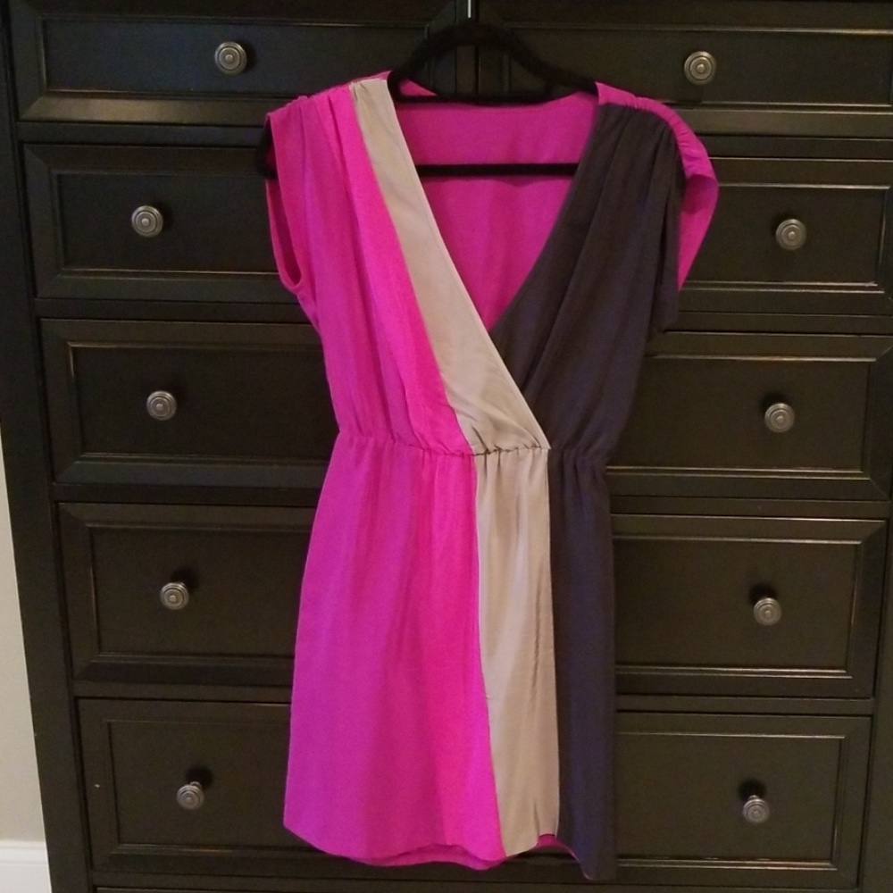Amanda Uprichard silk v-neck dress